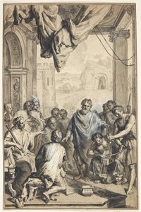 Antique Scene by Jan van den Hoecke