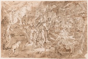 Adoration of the Shepherds by Jan van der Straet, called Stradanus