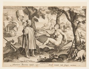 The Discovery of America, plate 1 from the 