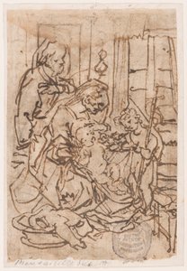 The Holy Family and St. John the Baptist by Jan van der Straet, called Stradanus