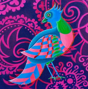 Chequered Bird by Jane Tattersfield