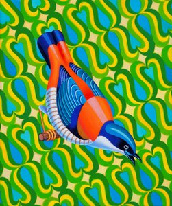 Himalayan Cutia bird by Jane Tattersfield