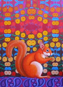 Red Squirrel, 2014 by Jane Tattersfield
