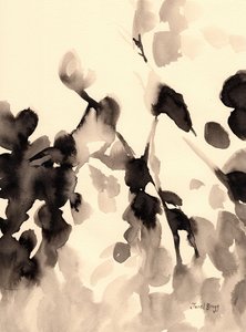 Leaves Abstract in Ink II, c.2019 by Janel Bragg