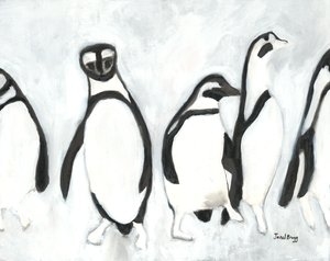 Penguins at Woodland Park Zoo, c.2021 by Janel Bragg
