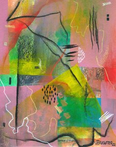 Vibrant Abstract Layers by Janine Brewster