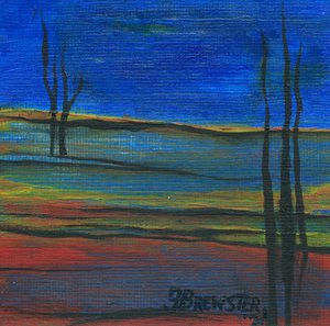 Vibrant Twilight Landscape by Janine Brewster