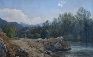 Morning at the Garonne. Montréjeau by Janus La Cour