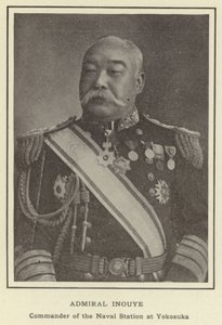 Admiral Inouye, Commander of the Naval Station at Yokosuka by Japanese Photographer