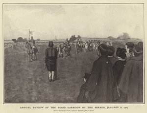 Annual Review of the Tokio Garrison by the Mikado, 8 January 1904 by Japanese Photographer