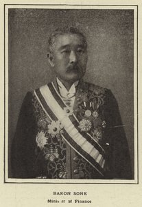 Baron Sone, Minister of Finance by Japanese Photographer