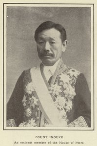 Count Inouye, An eminent member of the House of Peers by Japanese Photographer