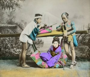 Japanese Albumin Print, c.1880 by Japanese Photographer