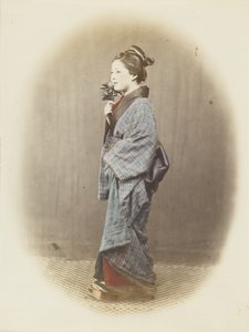 Japanese Woman in Traditional Dress by Japanese Photographer