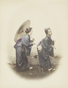 Japanese women in traditional dress by Japanese Photographer