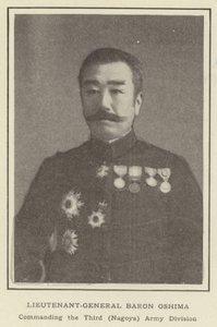 Lieutenant-General Baron Oshima, Commanding the Third (Nagoya) Army Division by Japanese Photographer