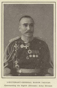 Lieutenant-General Baron Tachimi, Commanding the Eighth (Hirosaki) Army Division by Japanese Photographer