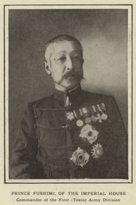 Prince Fushimi, of the Imperial House, Commander of the First (Tokio) Army Division by Japanese Photographer