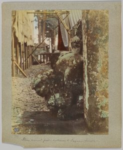 Stone-carved post at entrance to Tōshō-gū, Nikko, Japan by Japanese Photographer