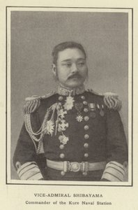 Vice-Admiral Shibayama, Commander of the Kure Naval Station by Japanese Photographer