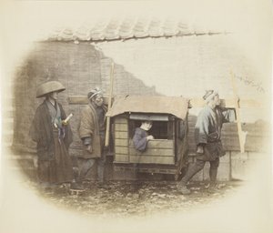 Woman carried in a norimono by Japanese Photographer
