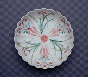 Arita Chrysanthemum Shaped Bowl, late 17th century by Japanese School