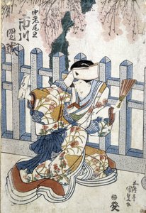 Japanese print: woman by Japanese School
