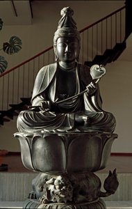 Monju Bosatsu sculpture by Japanese School