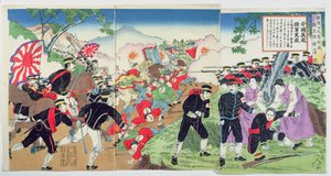 Nurses from the Red Cross during the Sino-Japanese War of 1894-95 by Japanese School