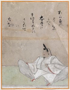 One of the Sanjurokkasen, album leaf by Japanese School