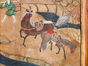 Osakazu Byobu - Japanese Eight-Panel Folding Screen