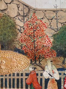 Osakazu Byobu - Japanese Eight-Panel Folding Screen