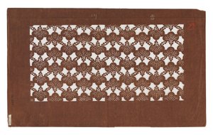 Paper stencil (katagami), late 19th century