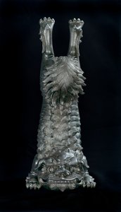 Perfume burner in the shape of a Chinese lion by Japanese School