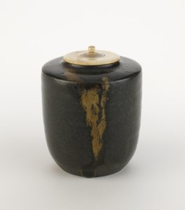 Seto Ware Tea Caddy, Katatsuki Type by Japanese School