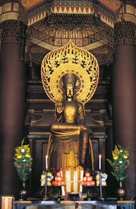 Statue of Buddha in Shitennojiji Temple, Kansai, Osaka by Japanese School