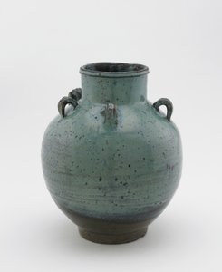 Tea-leaf storage jar with five loop lugs, Edo period by Japanese School