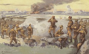 The Bombardment of Liao-yang by Our Artillery