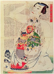 The Mirror of Food and Drink to Nourish Life by Japanese School
