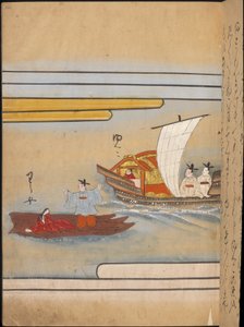 Two Chinese boats, illustration from the 