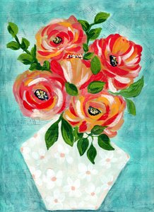 Modern Floral Bouquet by Jasmine Goodwin