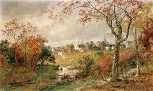 Autumn Landscape, Saugerties by Jasper Francis Cropsey
