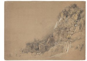 Cliff at Bonchurch by Jasper Francis Cropsey