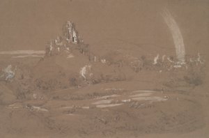 Corfu Castle and Town from the Cromwell Trenches by Jasper Francis Cropsey