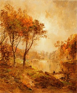 On the Ramapo River by Jasper Francis Cropsey