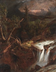 The Clove - A Storm Scene in the Catskill Mountains by Jasper Francis Cropsey