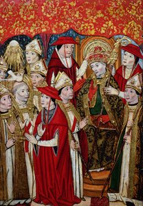 Election of Fabian to the Papacy by Jaume Huguet