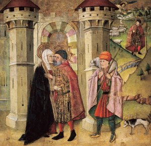 Saint Joachim and Saint Anne at the golden door