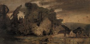 Landscape by Jean-Baptiste-Camille Corot