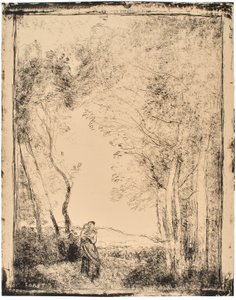 Young Mother at the Entrance to a Forest